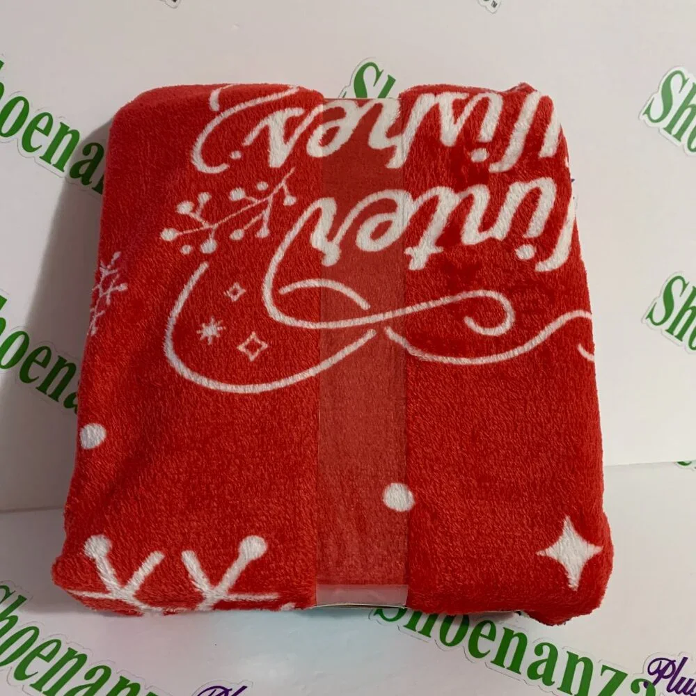 Disney Super Soft Travel Blanket Minnie Mouse Winter Wishes Ice Skating 45